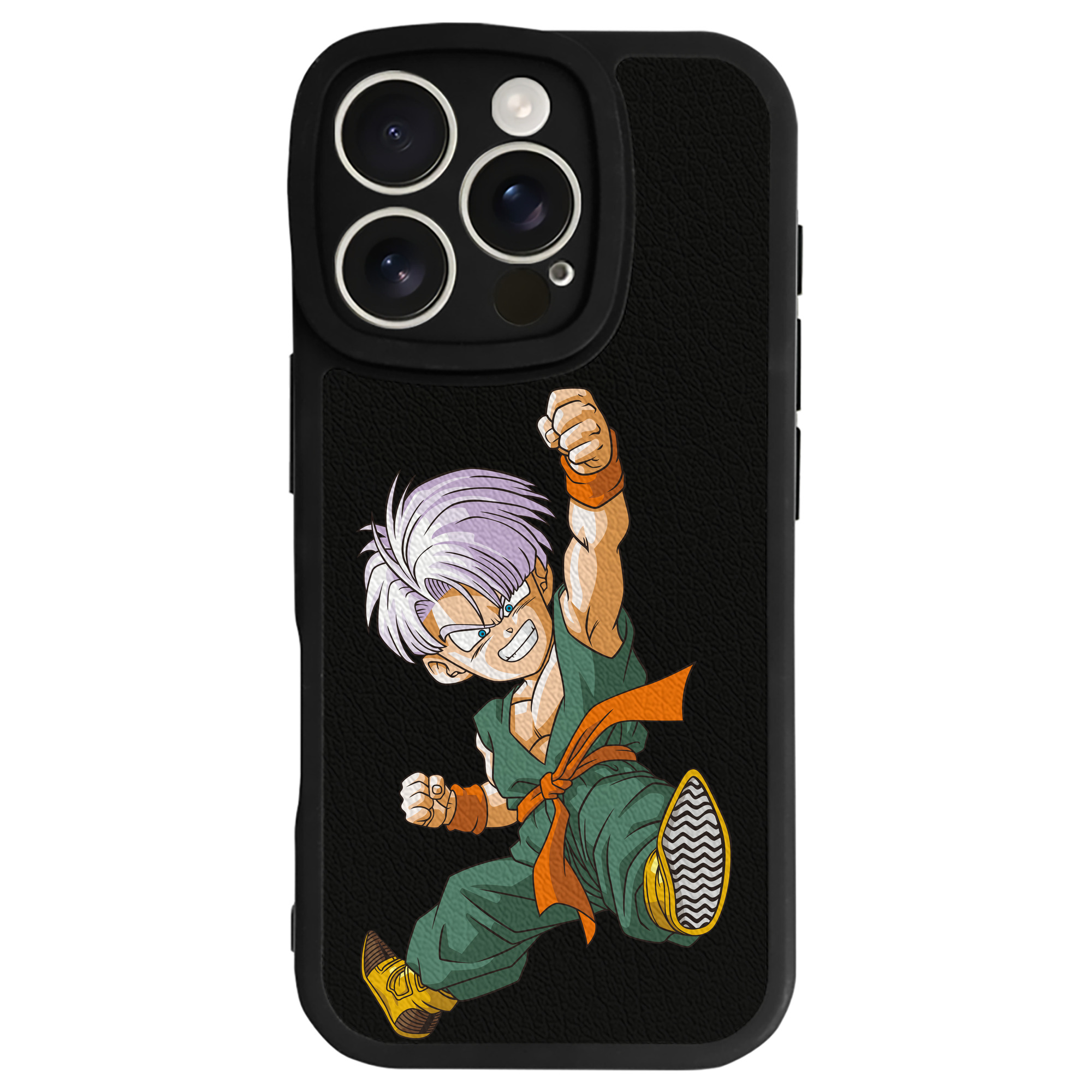（画像用） ドラゴンボール トランクス（Torankusu）DRAGON BALL Trunks 【iPhone 16シリーズ対応】シリコンスマホケース（レザー調） 材質：シリコン